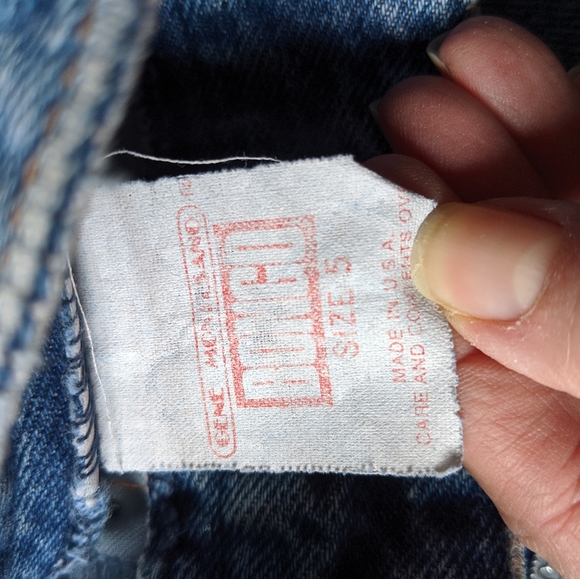 (bongo) Vintage 5 Button Hi-Waist Mom Jeans 5 - Picture 7 of 8